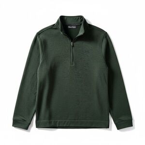 PULLOVER Under Armour Men's Green Quarter Zip-Up Sweater